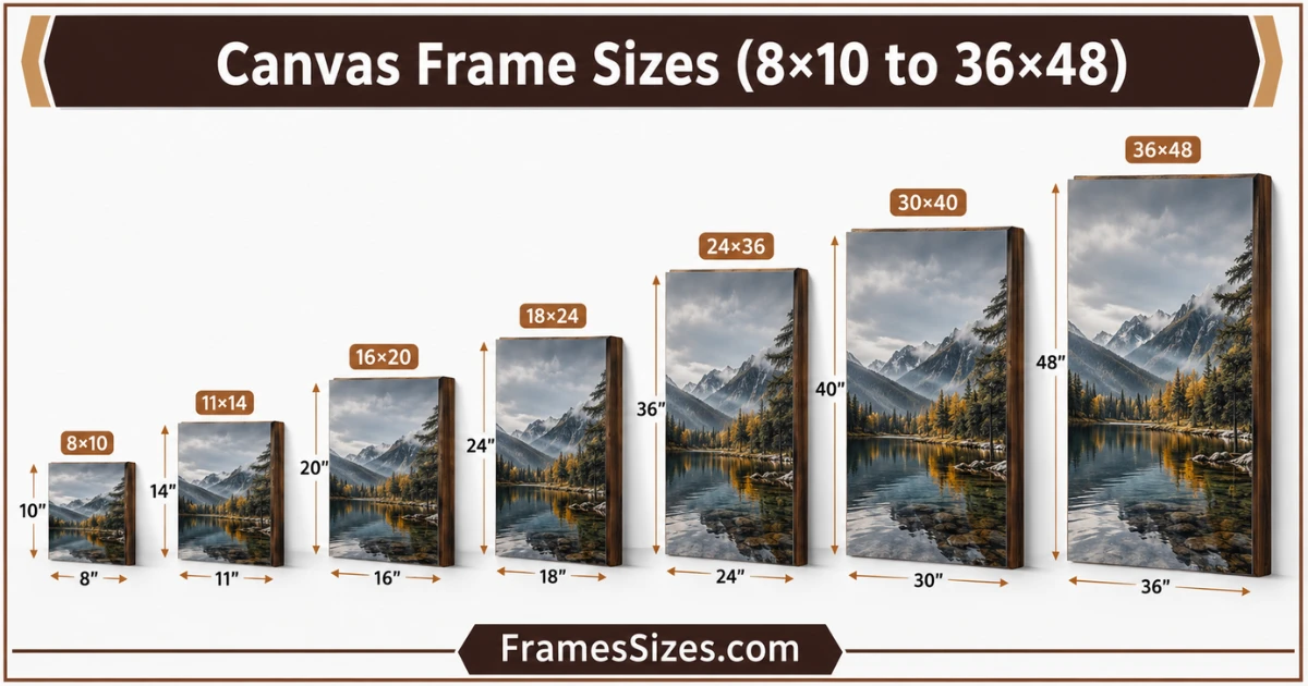 canvas-frame-sizes