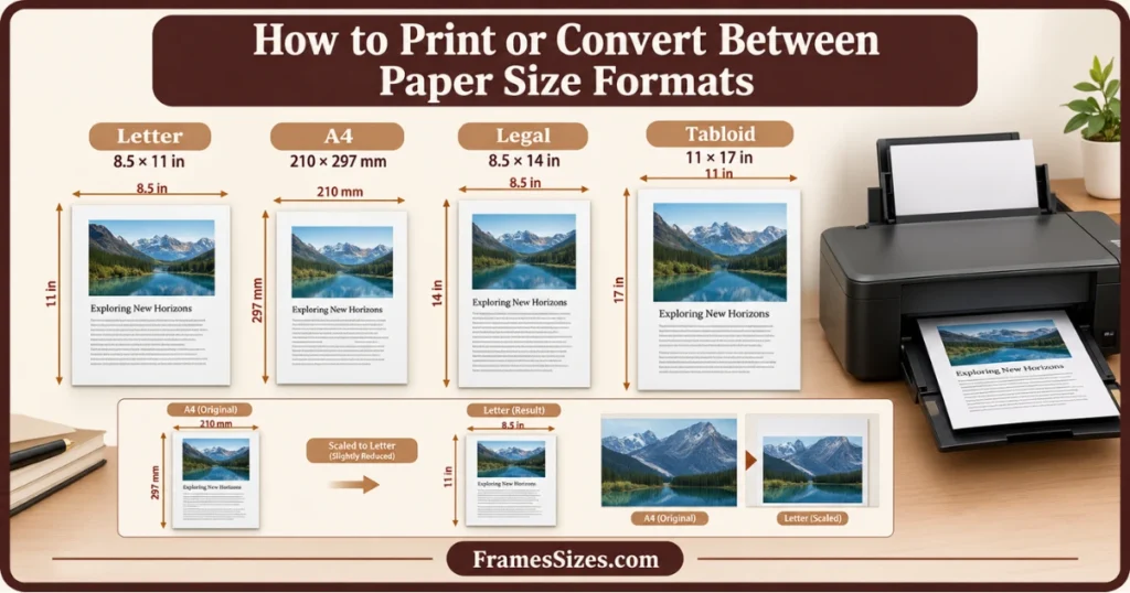 Prinmt Paper Paper Sizes Guide: Standard, International and US Chart